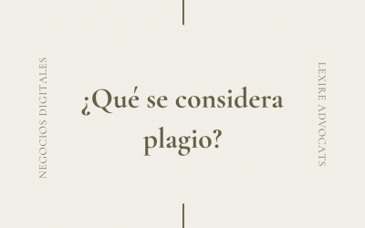 ¿Qué se considera plagio?