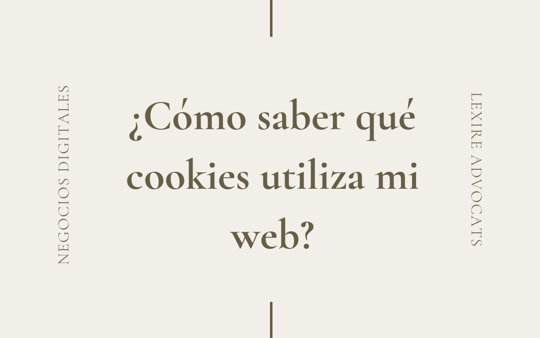 ¿Cómo saber qué cookies utiliza mi web?