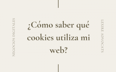 ¿Cómo saber qué cookies utiliza mi web?
