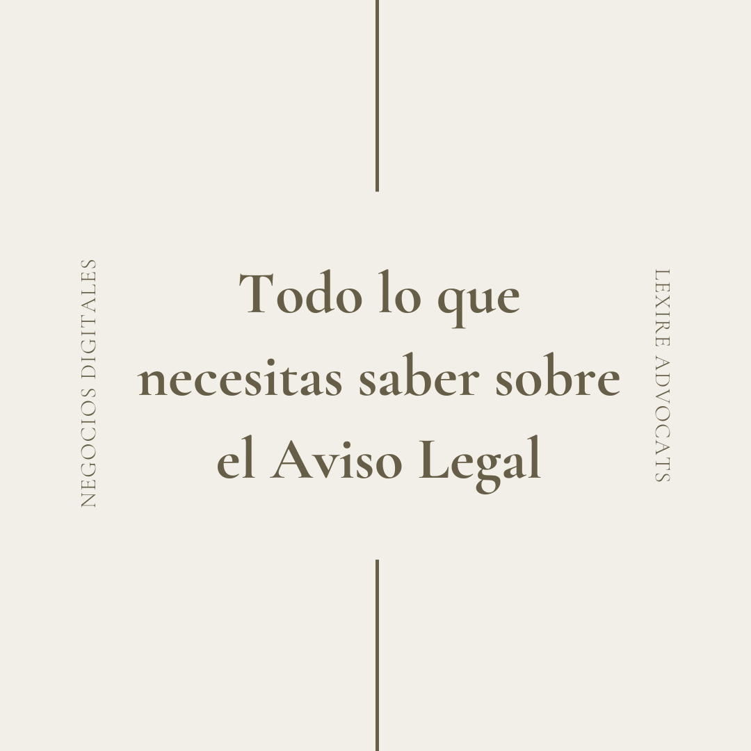 Aviso legal Aviso legal