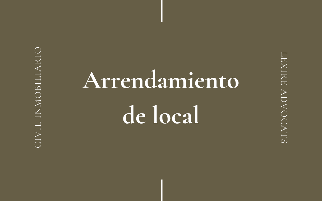 Arrendamiento de local
