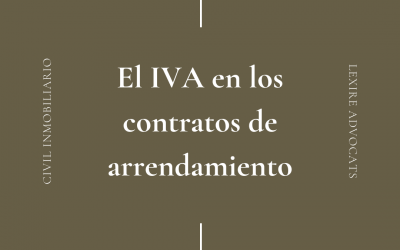 El IVA en los contratos de arrendamiento